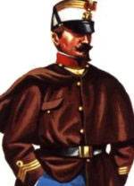 Láminas individuales de Uniformes Militares Españoles fechados entre 1835 y 1872.