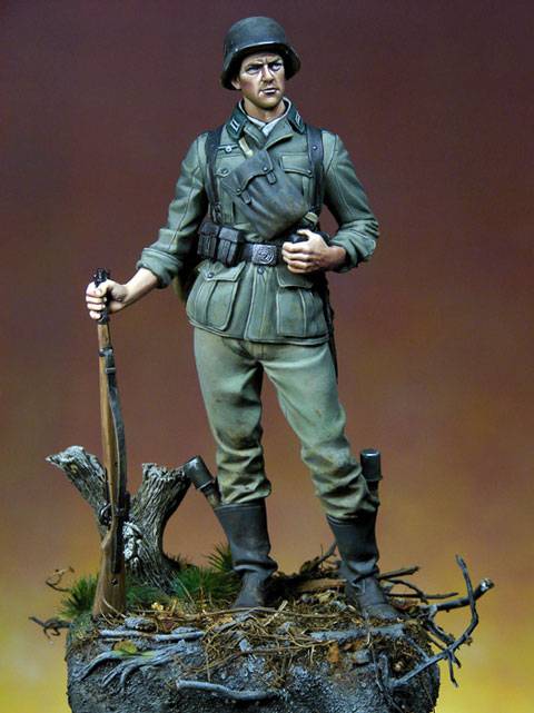 Figura de un soldado alemán de la Wehrmacht de la Casa de Miniaturas Pegaso Models